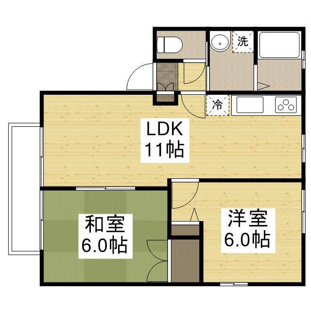 HEIMDUKE(2LDK/2階)の間取り写真
