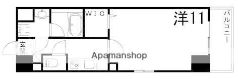 ル・シエル呉服町(1K/4階)の間取り写真