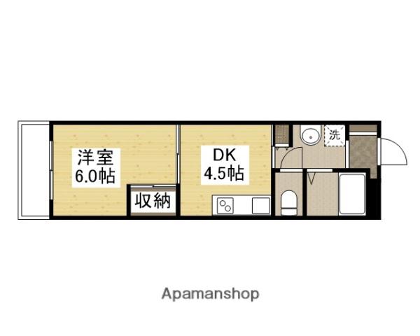 カサグランデモモ(1DK/4階)の間取り写真