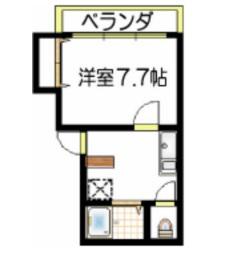 クレアトゥールOTSUKA(1K/1階)の間取り写真