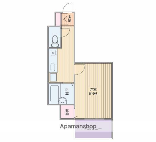 コーポはやのや(1K/2階)の間取り写真