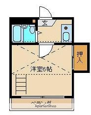 リブイン姫路(1K/2階)の間取り写真