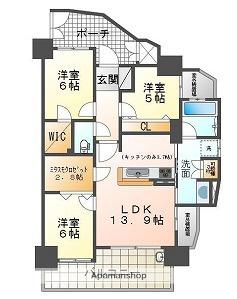 アルファステイツ姫路城西(3LDK/7階)の間取り写真