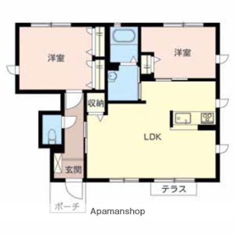 シャーメゾン桜B(2LDK/1階)の間取り写真