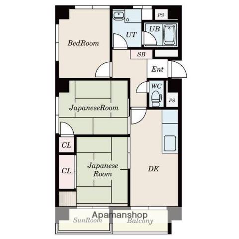 シャルムヒメゴー(3LDK/2階)の間取り写真
