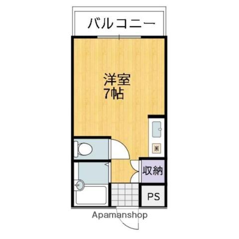 プレアール姫路北平野(ワンルーム/4階)の間取り写真