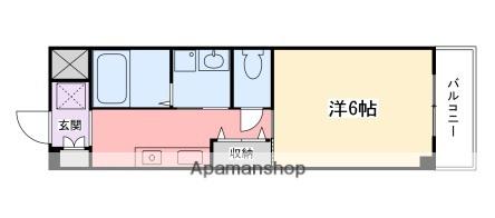 インタービレッジ城北二番館(1K/2階)の間取り写真