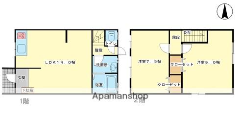 サニーハウス西今宿(2LDK)の間取り写真