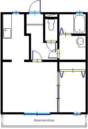 ART-O(1LDK/3階)の間取り写真