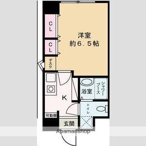 ベルトピア飾磨(1K/5階)の間取り写真