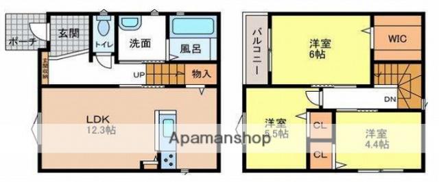 山陽電気鉄道本線 手柄駅 徒歩31分 2階建 築4年(3LDK)の間取り写真