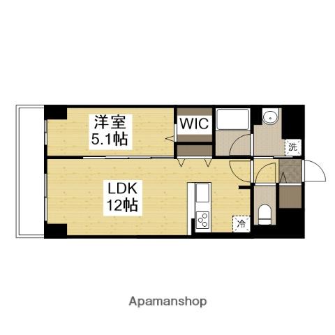 エスペーロたつの町(1LDK/1階)の間取り写真