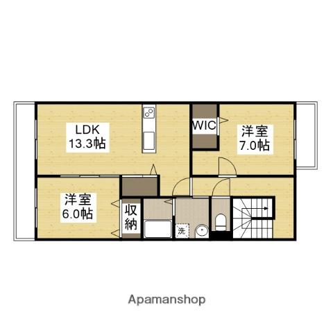 ヴェールメゾン(2LDK/2階)の間取り写真