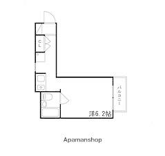 エレーヴ新在家(ワンルーム/1階)の間取り写真