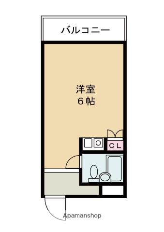 デアリックス広畑(ワンルーム/8階)の間取り写真