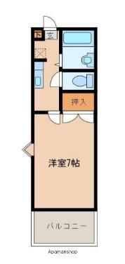 アーバンハイツ(1K/1階)の間取り写真