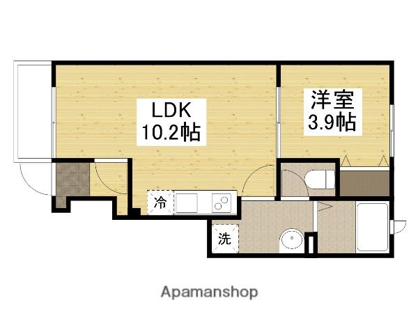 カプラン花田Ⅱ(1LDK/1階)の間取り写真