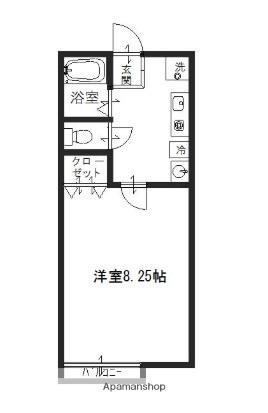 エトランス東洋高前(1K/1階)の間取り写真