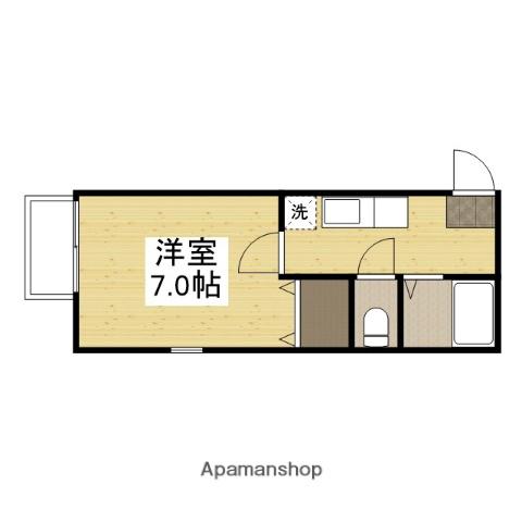 エトランスAISE(1K/2階)の間取り写真