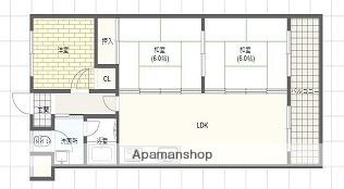 エクセルハイツ構柳瀬(3LDK/3階)の間取り写真