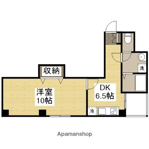 坂元町OMORIビル(1DK/3階)の間取り写真