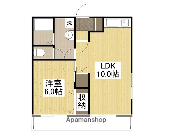 CREST SAKURA(1LDK/2階)の間取り写真