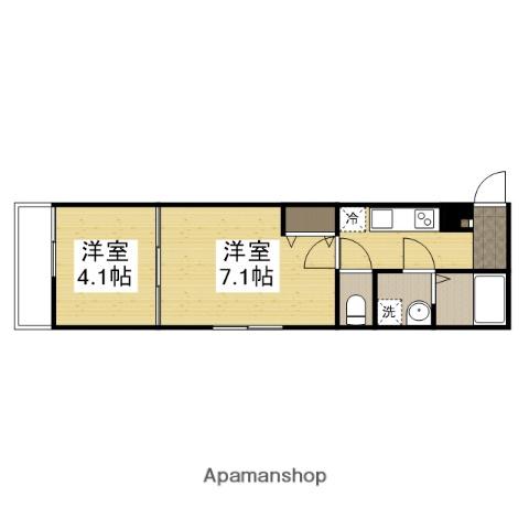 KOKOPELLI花田(2K/1階)の間取り写真