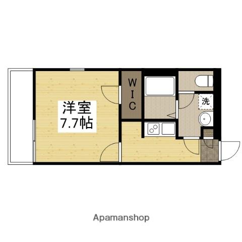FORTUNA片田町(1K/2階)の間取り写真