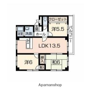 コーポエム・エヌ・中島(3LDK/2階)の間取り写真