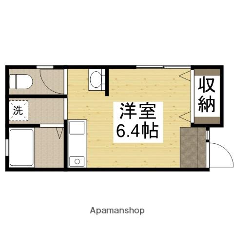 メゾンR(ワンルーム/2階)の間取り写真