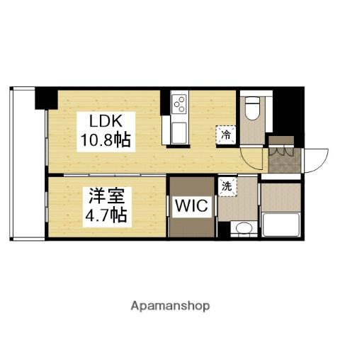 アビオス姫路駅東(1LDK/6階)の間取り写真