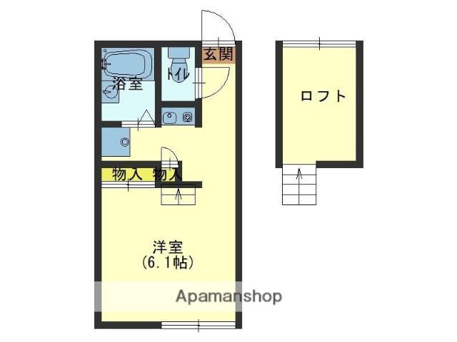ラ メゾン ド ボヌールⅢ(1K/2階)の間取り写真