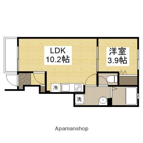 カプラン花田Ⅲ(1LDK/1階)の間取り写真