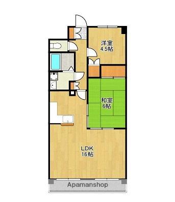 ラ グレイス姫路(2LDK/2階)の間取り写真