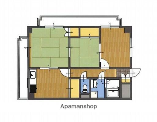 コーポ龍野(3DK/2階)の間取り写真