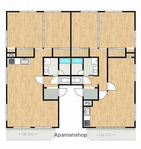 マンションSUI(2LDK/3階)の間取り写真