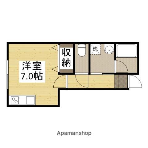 リープラス赤穂Ⅱ(ワンルーム/1階)の間取り写真