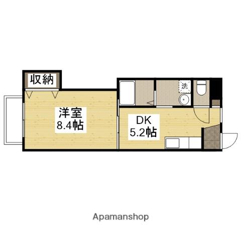 フレシールメゾン A棟(1DK/2階)の間取り写真