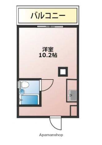 マイコーポ白国(ワンルーム/3階)の間取り写真