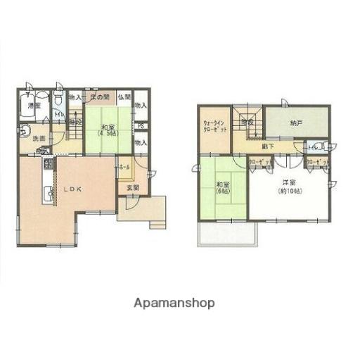 山陽電気鉄道網干線 広畑駅 徒歩14分 2階建 築13年(3SLDK)の間取り写真