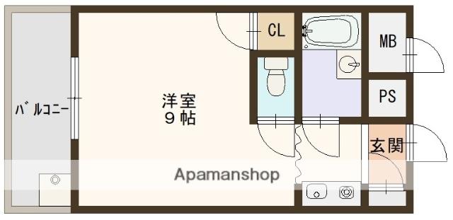 セピア51(1K/3階)の間取り写真