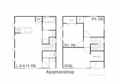 山陽電気鉄道本線 飾磨駅 徒歩12分 2階建 新築(3LDK)の間取り写真