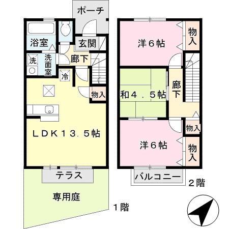 ラ・ヴィーダーＩＩ(3LDK)の間取り写真