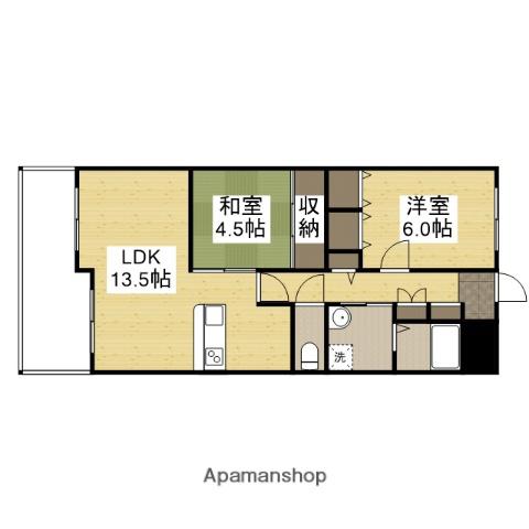 ライオンズマンション姫路西今宿(2LDK/3階)の間取り写真