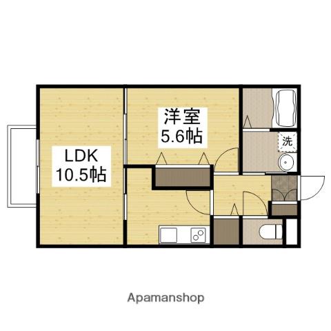 シエナフローラⅠ番館(1LDK/1階)の間取り写真