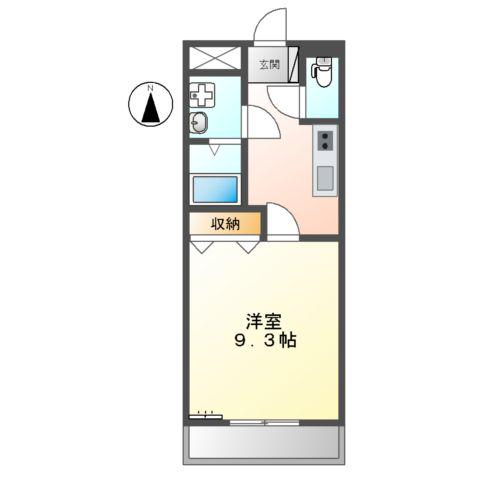 プロニティハウス(1K/3階)の間取り写真