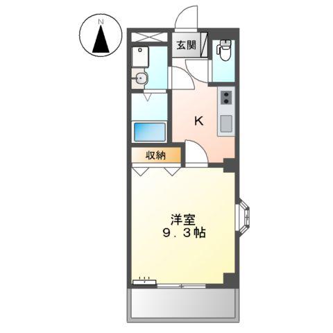 サクセスON(1K/1階)の間取り写真