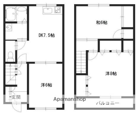 アベニュー安室(3DK)の間取り写真