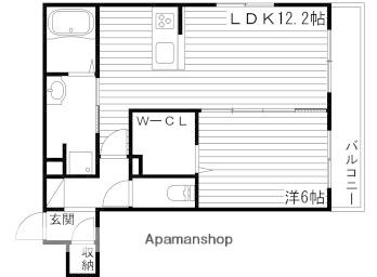 BEREO南条(1LDK/2階)の間取り写真