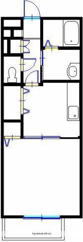 アドラブール夢(1K/1階)の間取り写真